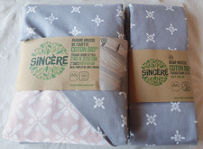 Parure housse couette 240x220 et 2 taies + drap housse marque Sincère