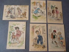 7 cpa fantaisie illustrateur