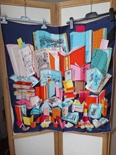 Longchamp Paris Silk Scarf –