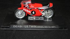 1:22 CHAMPION RACING MOTOR BIKES MOTO GP DERBI 125 TWIN A NIETO 1971 #4 UNBOXED