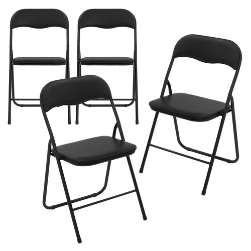 Lot chaises pliantes noir - lot,