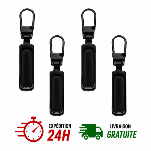 Lot tirettes fermeture - lot, 4