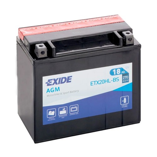 Batterie moto exide etx20hl - moto,