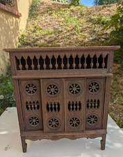 Antique Breton Enclosed Bed Doll Furniture 19th Century