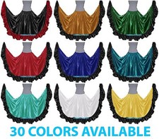 Jupe flamenco satinée