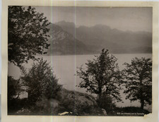 Switzerland, Lake Annecy towards the Tournette Vintage Photomechanical Print 20