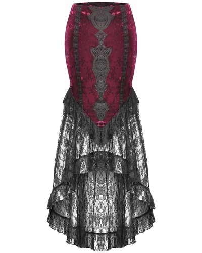 Jupe fishtail velours - jupe,