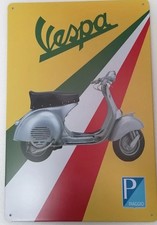 Metal Sign vintage Vespa Piaggio Italie scooter GTS primavera sprint plaque