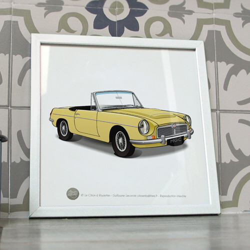 Poster mgc jaune pale - mg,