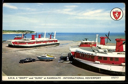 Carte postale hovercraft - postale,
