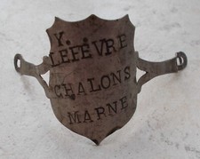 Ancienne plaque vélo