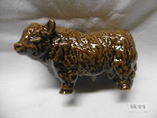 Highland Bull Porcelain Pencil Holder Scottish Cattle (BR77)