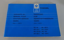 Shop Manual / Changes Piaggio Vespa PK 50 - PK 125 S