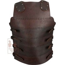 Body armure en cuir costume médiéval Erend marron larp cosplay armure accesso...