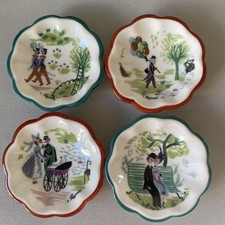 Lot De 4 Ravissants Vide Poche Les Amoureux De Peynet En Porcelaine Querria