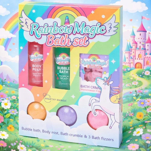 Coffret bain enfant rainbow - coffret,
