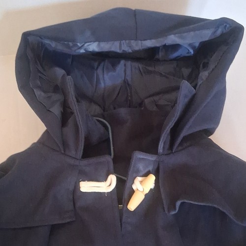 Men navy hooded duffle coat - navy,