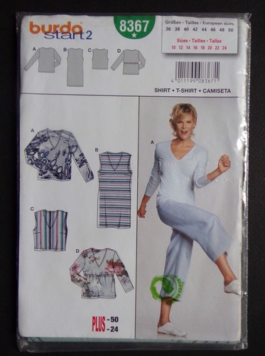 Patron burda 8367 tee - §, tee-shirt