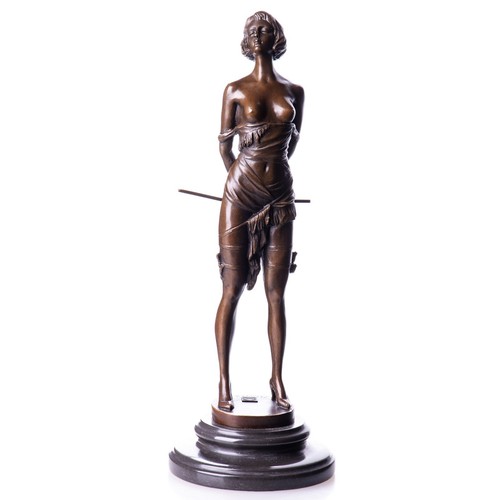 Sculpture bronze femme - femme, art