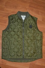 UNWORN Zero Foxtrot Woobie Liner VEST zip up Olive Green MENS Large Quilted
