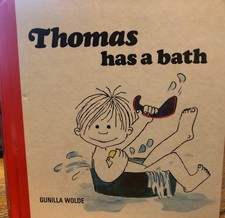 Thomas has a bath by Gunilla Wolde HB 1975 5th Impression HTF VGC
