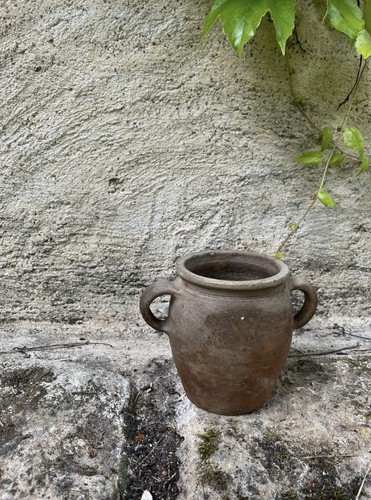 Ancien pot grès - pot, en