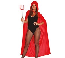 Rouge Cape Long Capuche Diable