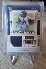 2021 Panini Contenders Rookie Ticket Patch Auto Dez Fitzpatrick RTS-DFI Titans