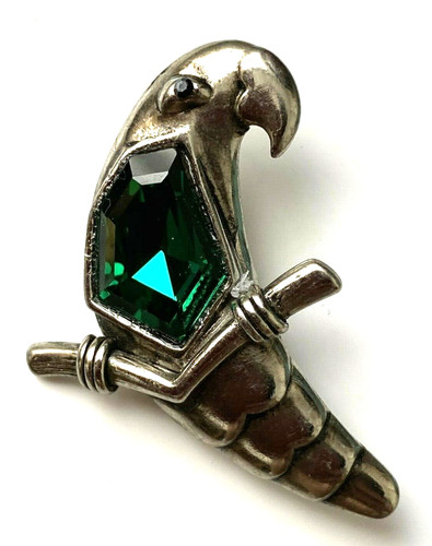 Broche art déco perroquet - broche,