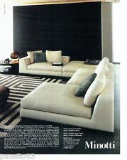 ADVERTISEMENT ADVERTISING 126 2006 Miniotti furniture sofas living room armchair