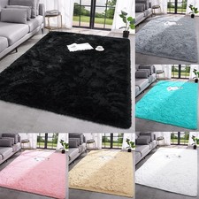 Fluffy Rug Ultra Soft Shaggy Carpet For Bedroom Living Room Big Area Rugs New *