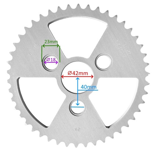 Couronne alu dents - alu, 45