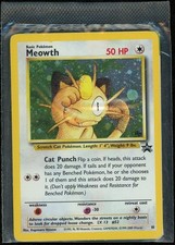 Pokemon Card Meow / Meowth Game Boy 10 Holo Promo Wizards Black Star US/FR