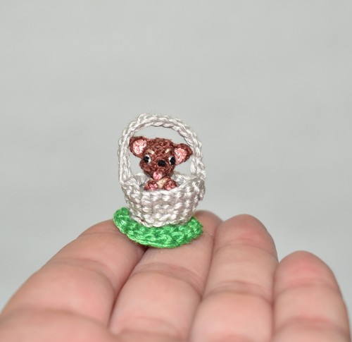 Miniature crochet dog - miniature,