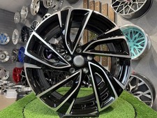 4X R16 Pouce 5X100 VW Adelaide Style Noir Poli Roues : Pour Bora, Polo