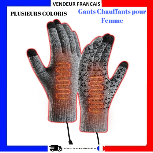 Gants chauffants laine - gants, usb