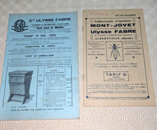 2 Catalogues Tarifs Matériel