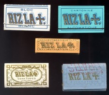 lot n°3 LOT OF 5 OLD CIGARETTE PAPER NOTEBOOKS - RICE LA CROIX