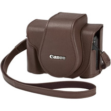 COQUE SOUPLE CANON CSC-G10BW marron pour poste aérienne PowerShot G1X Mark II...