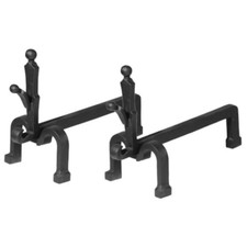 Paire de Chenets en Fonte 48 x