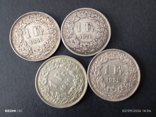 Lot monnaies suisses - lot, de