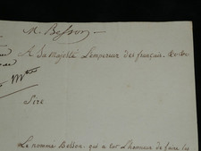 Lettre signée à Napoléon