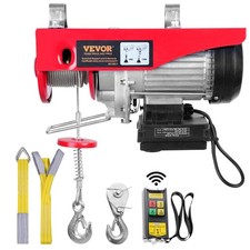 VEVOR Treuil Palan Électrique Levage à Câble 800 kg Télécommande Sans Fil 1450 W