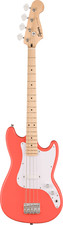 SQUIER Sonic ™ BRONCO™ Bass, Érable Fingerboard, Blanc Pickguard, Tahiti Coral