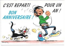 RARE / POSTCARD - GASTON LAGAFFE / POSTCARD POSTCARD BD FRANQUIN