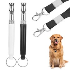 Lot de 2 De Sifflet ChienSifflet Ultrason Chien Anti Aboiement Fréquence Régl...