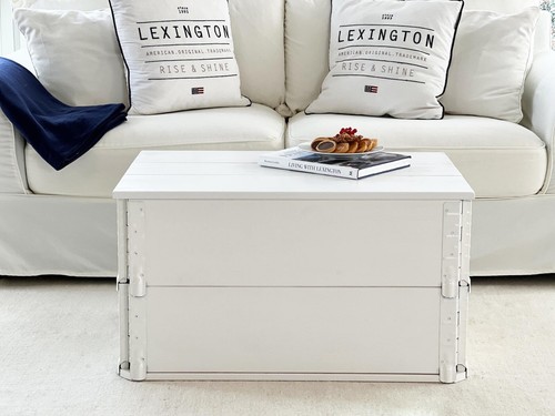 Coffre table basse bois - en,