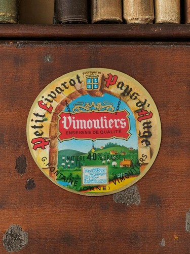 Etiquette fromagère vintage