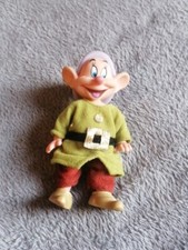 Figurines Vintage Blanche Neige Et Les Sept Nains  Disney H 10 Cm