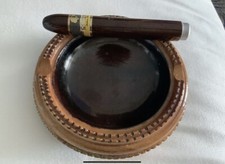 SUPERBE CENDRIER EN BOIS DE